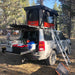 Badass Tents 2005-2016 Land Rover LR3  LR4  Discovery 3  Discovery 4 CONVOY Rooftop Tent Action Shot Trunk Open