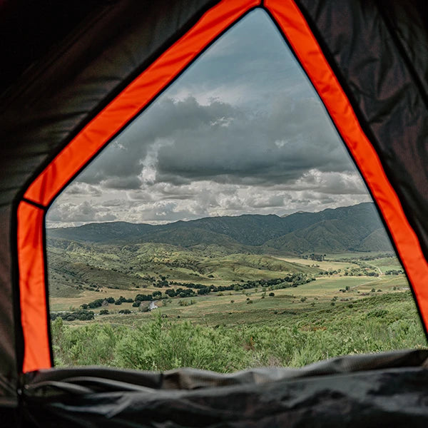 Badass Tents RUGGED Rooftop Tent (Universal Fit) w Top Crossbars Window View