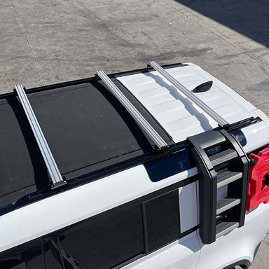 Land Rover Defender 90/110 20-22 - Low Profile Cross Bar Kit (w/standoffs) - Rooftop Ritz