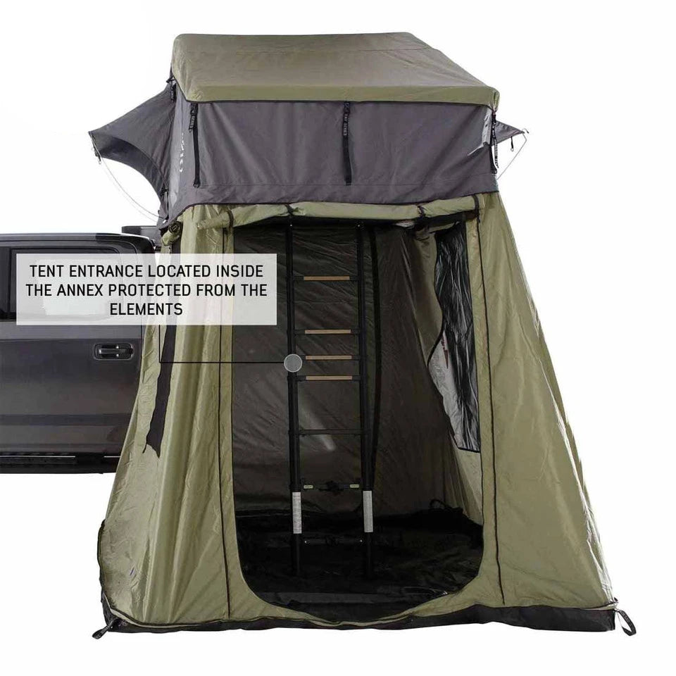 Nomadic-Roof-Top-Tent-Annex-Green-Base-With-Black-Floor-Travel-Cover-Entrance