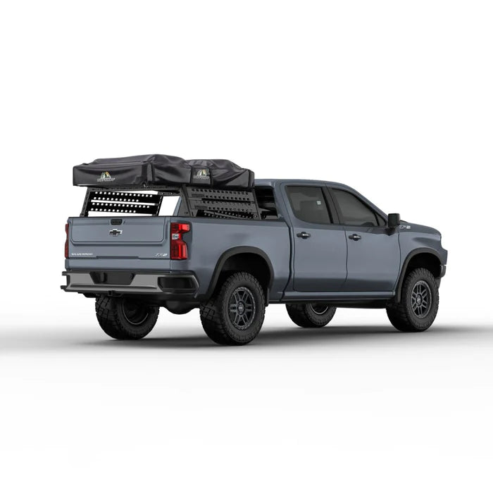 TUFF STUFF OVERLAND Elite Rooftop Tent Closed and Covered Truck
