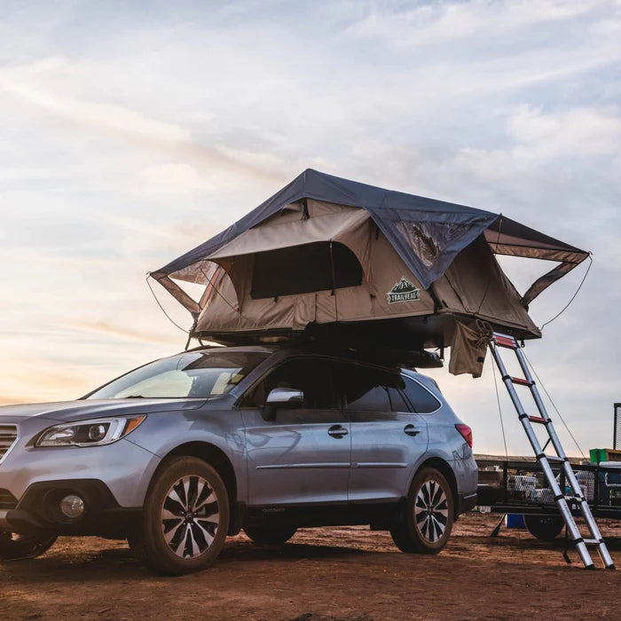 TUFF STUFF OVERLAND Trailhead Roof Top Tent Action Side