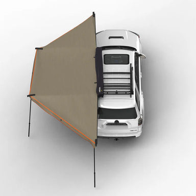 TUFF STUFF OVERLAND 180 Degree Awning, XL, Driver or Passenger Side, C-Channel Aluminum, Olive - Rooftop Ritz