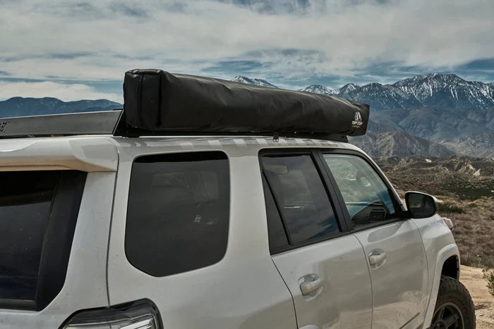 TUFF STUFF OVERLAND 270 Degree Awning, Compact, Driver Side, C-Channel Aluminum, Olive - Rooftop Ritz