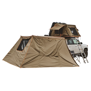 TUFF STUFF OVERLAND 270 Degree Awning Shade Walls, Fits Compact Only, 2 Walls, Olive, Pack 2 - Rooftop Ritz