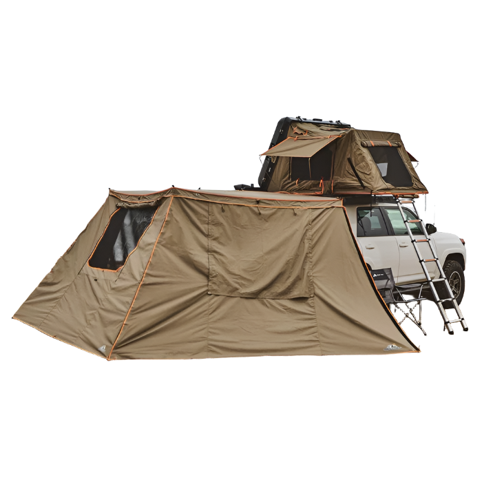 TUFF STUFF OVERLAND 270 Degree Awning Shade Walls, Fits Compact Only, 2 Walls, Olive, Pack 2