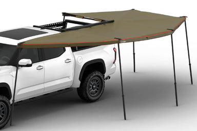 TUFF STUFF OVERLAND 270 Degree Awning, XL, Driver Side, C-Channel Aluminum, Olive - Rooftop Ritz