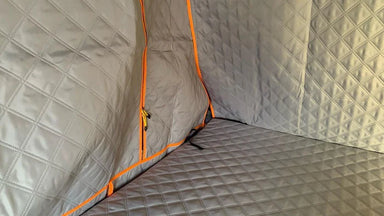 TUFF STUFF OVERLAND Insulated RTT Liner, Quilted, Zip-in, Gray - Rooftop Ritz