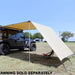 TUFF STUFF OVERLAND Truck Or Car Awning Shade Wall, 6.5X8 FEET, Poly-Cotton Ripstop Fabric, Tan - Rooftop Ritz