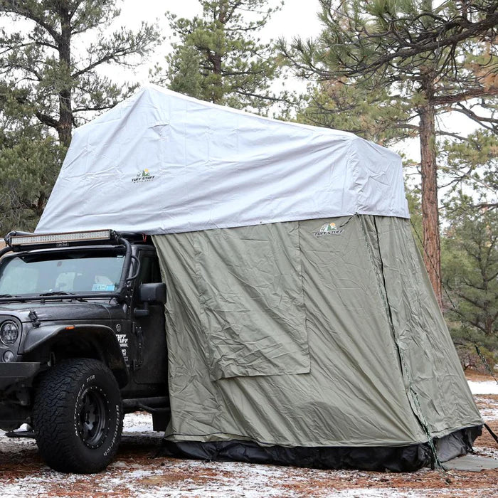 TUFF STUFF OVERLAND Xtreme Weather Covers, Fits Softshell RTTS, Silver - Rooftop Ritz