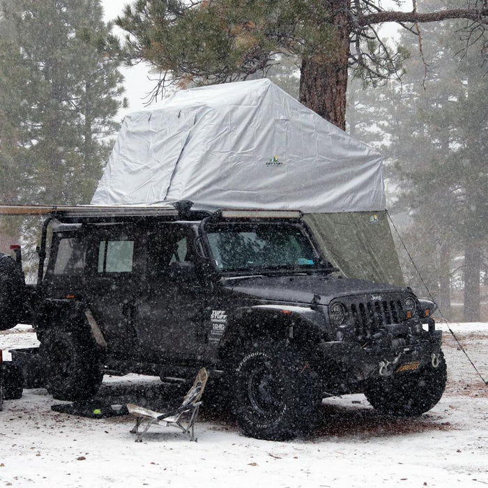 TUFF STUFF OVERLAND Xtreme Weather Covers, Fits Softshell RTTS, Silver - Rooftop Ritz